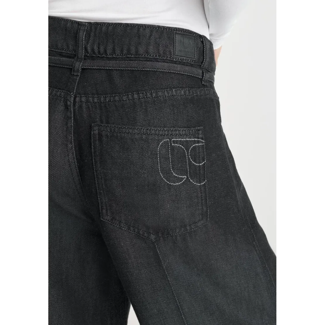 Le Temps des CerisesJeans loose, large SCOTTY, longueur 34 noir Esme