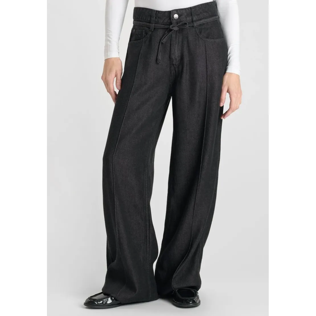 Le Temps des CerisesJeans loose, large SCOTTY, longueur 34 noir Esme
