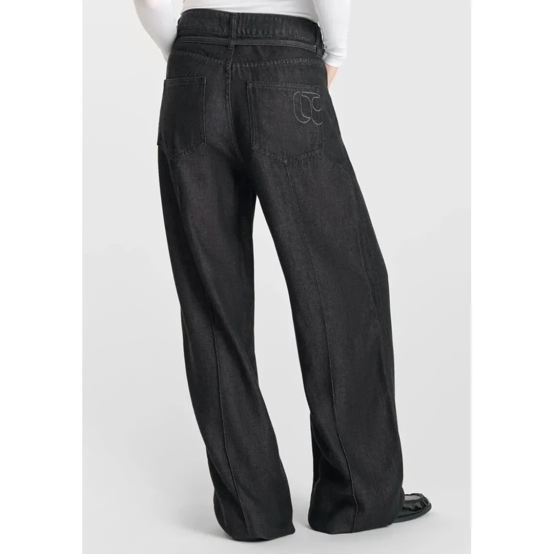 Le Temps des CerisesJeans loose, large SCOTTY, longueur 34 noir Esme
