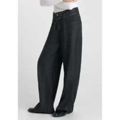 Le Temps des CerisesJeans loose, large SCOTTY, longueur 34 noir Esme
