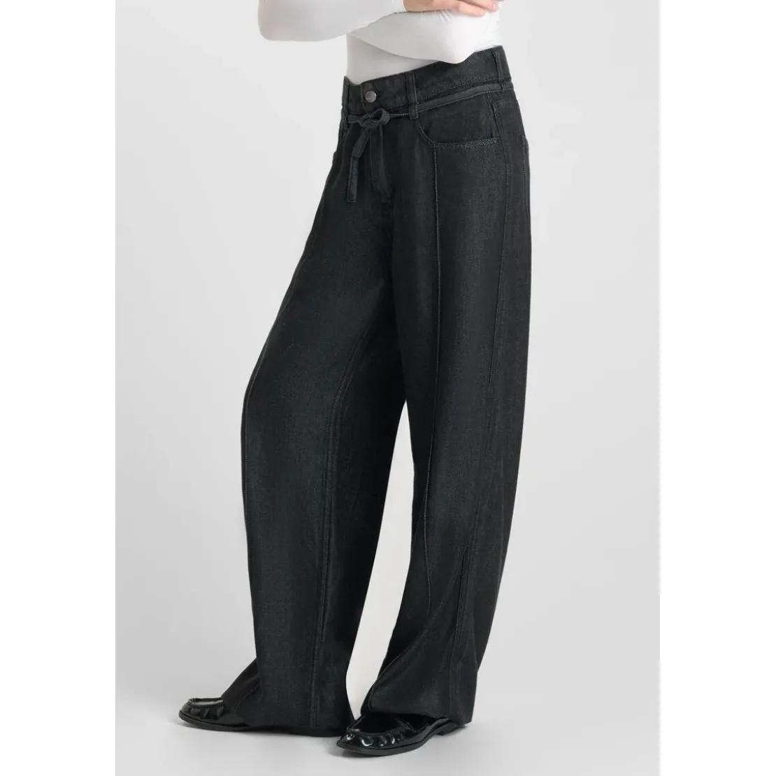 Le Temps des CerisesJeans loose, large SCOTTY, longueur 34 noir Esme
