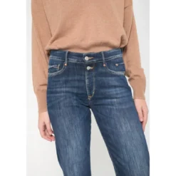 Le Temps des CerisesJeans mom 400/18, 7/8ème bleu en coton Dee