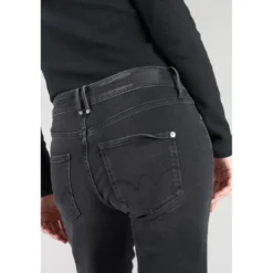Le Temps des CerisesJeans mom 400/18, 7/8ème noir en coton
