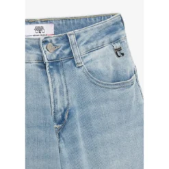 Le Temps des CerisesJeans pulp regular Albi taille haute bleu N°5 en coton Nina