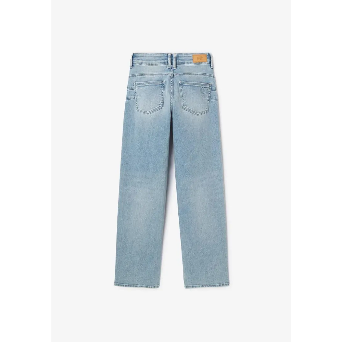 Le Temps des CerisesJeans pulp regular Albi taille haute bleu N°5 en coton Nina