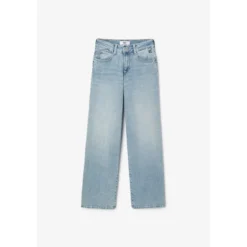 Le Temps des CerisesJeans pulp regular Albi taille haute bleu N°5 en coton Nina