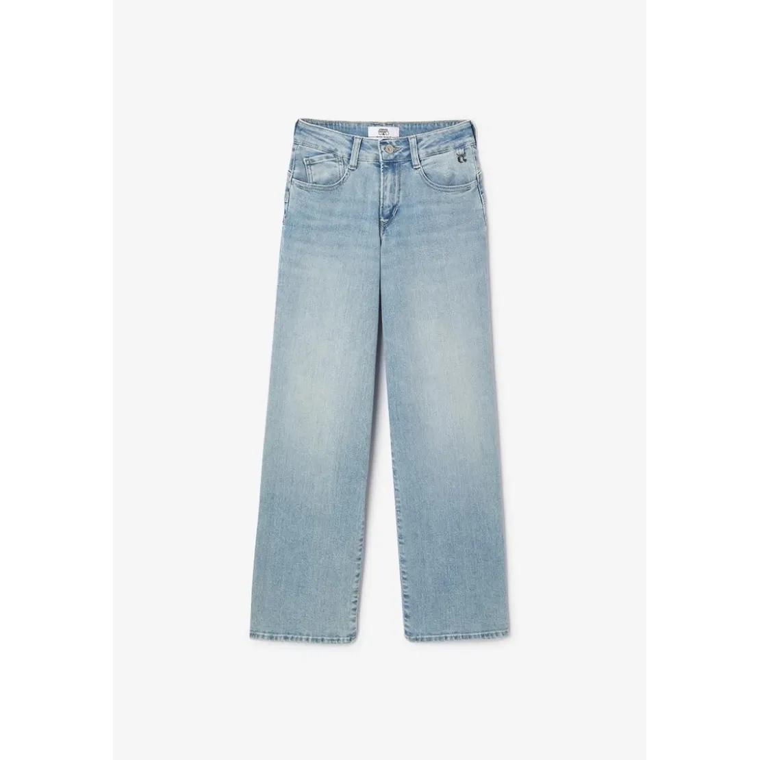 Le Temps des CerisesJeans pulp regular Albi taille haute bleu N°5 en coton Nina