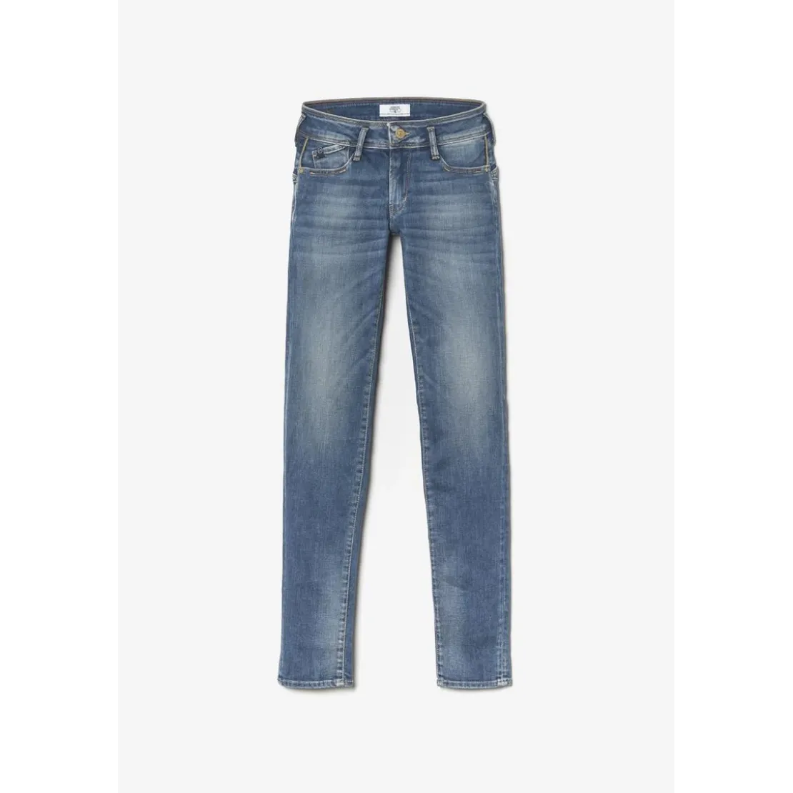 Le Temps des CerisesJeans push-up slim PULP, longueur 33 bleu en coton Cléo