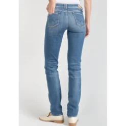 Le Temps des CerisesJeans push-up regular, droit PULP, longueur 34 bleu en coton Ana