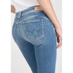 Le Temps des CerisesJeans push-up regular, droit PULP, longueur 34 bleu en coton Ana