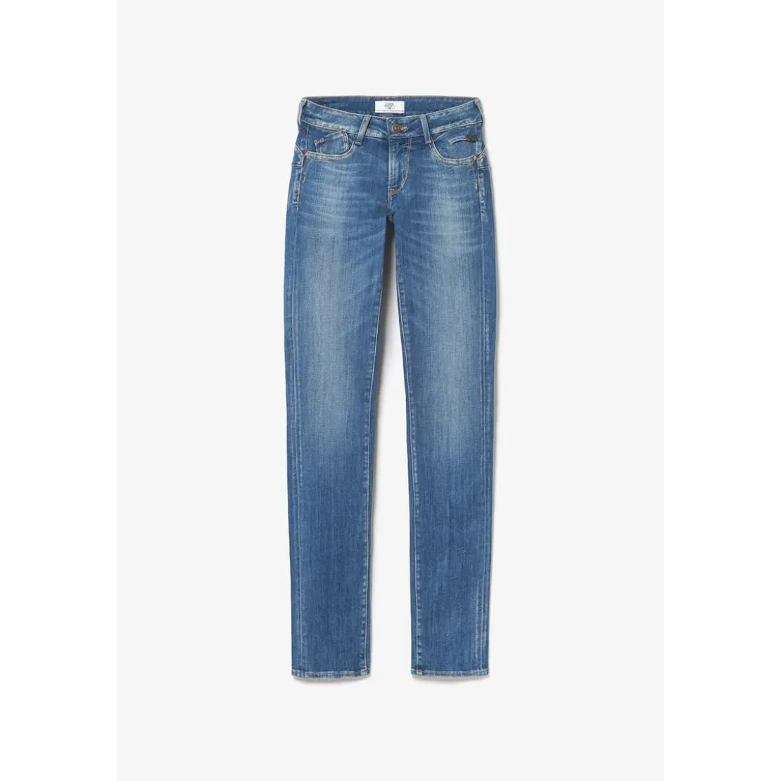 Le Temps des CerisesJeans push-up regular, droit PULP, longueur 34 bleu en coton Ana