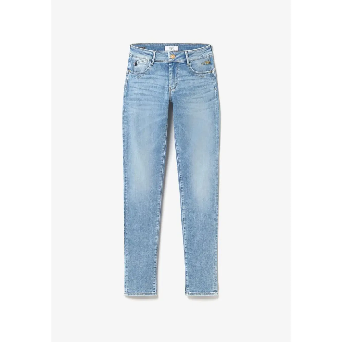 Le Temps des CerisesJeans push-up slim PULP, longueur 34 bleu en coton Clara