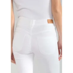 Le Temps des CerisesJeans push-up slim taille haute PULP, 7/8ème blanc en coton