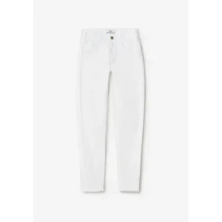 Le Temps des CerisesJeans push-up slim taille haute PULP, 7/8ème blanc en coton
