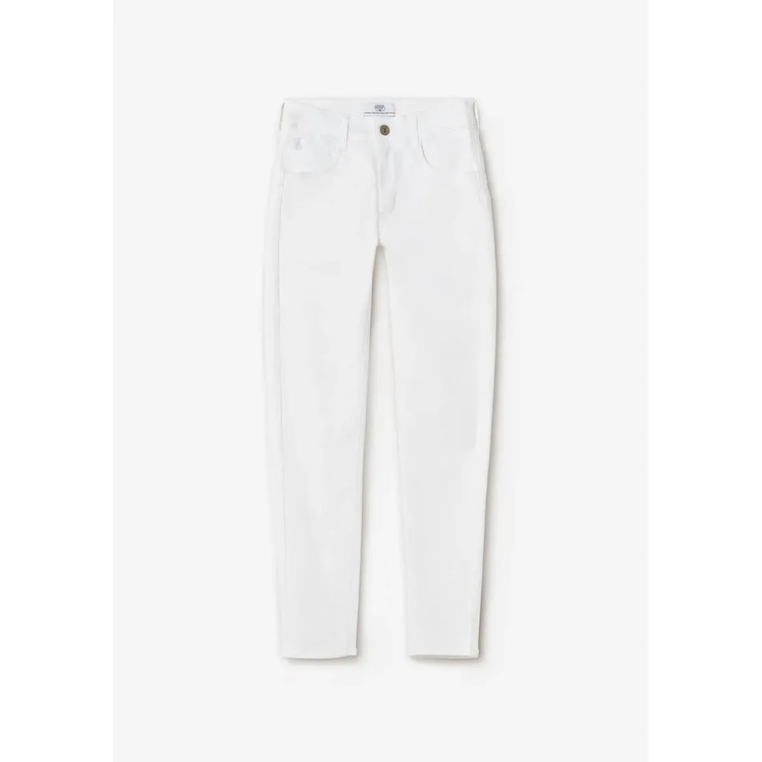 Le Temps des CerisesJeans push-up slim taille haute PULP, 7/8ème blanc en coton