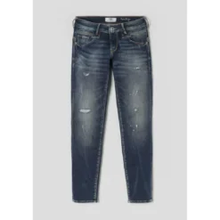 Le Temps des CerisesJeans push-up slim PULP, 7/8ème bleu en coton Agnes