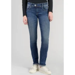 Le Temps des CerisesJeans push-up droit PULP bleu en coton