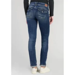 Le Temps des CerisesJeans push-up droit PULP bleu en coton