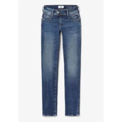 Le Temps des CerisesJeans push-up droit PULP bleu en coton