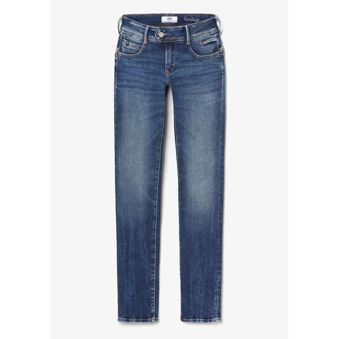 Le Temps des CerisesJeans push-up droit PULP bleu en coton