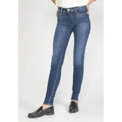 Le Temps des CerisesJeans push-up slim taille haute PULP, longueur 34 bleu Jade