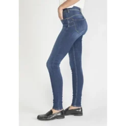 Le Temps des CerisesJeans push-up slim taille haute PULP, longueur 34 bleu Jade