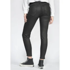 Le Temps des CerisesJeans push-up slim taille haute PULP, 7/8ème noir en coton Wren