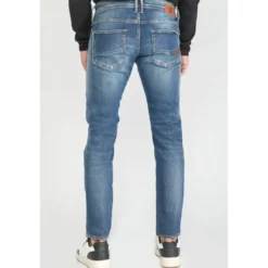 Le Temps des CerisesJeans regular, droit 800/12, longueur 33 bleu en coton Ezra