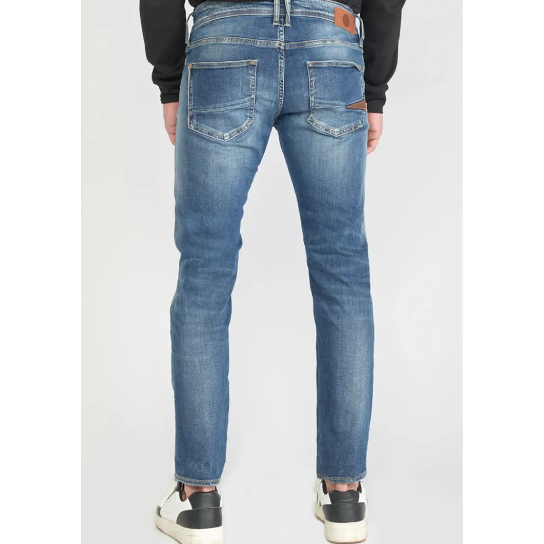 Le Temps des CerisesJeans regular, droit 800/12, longueur 33 bleu en coton Ezra