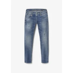 Le Temps des CerisesJeans regular, droit 800/12, longueur 33 bleu en coton Ezra