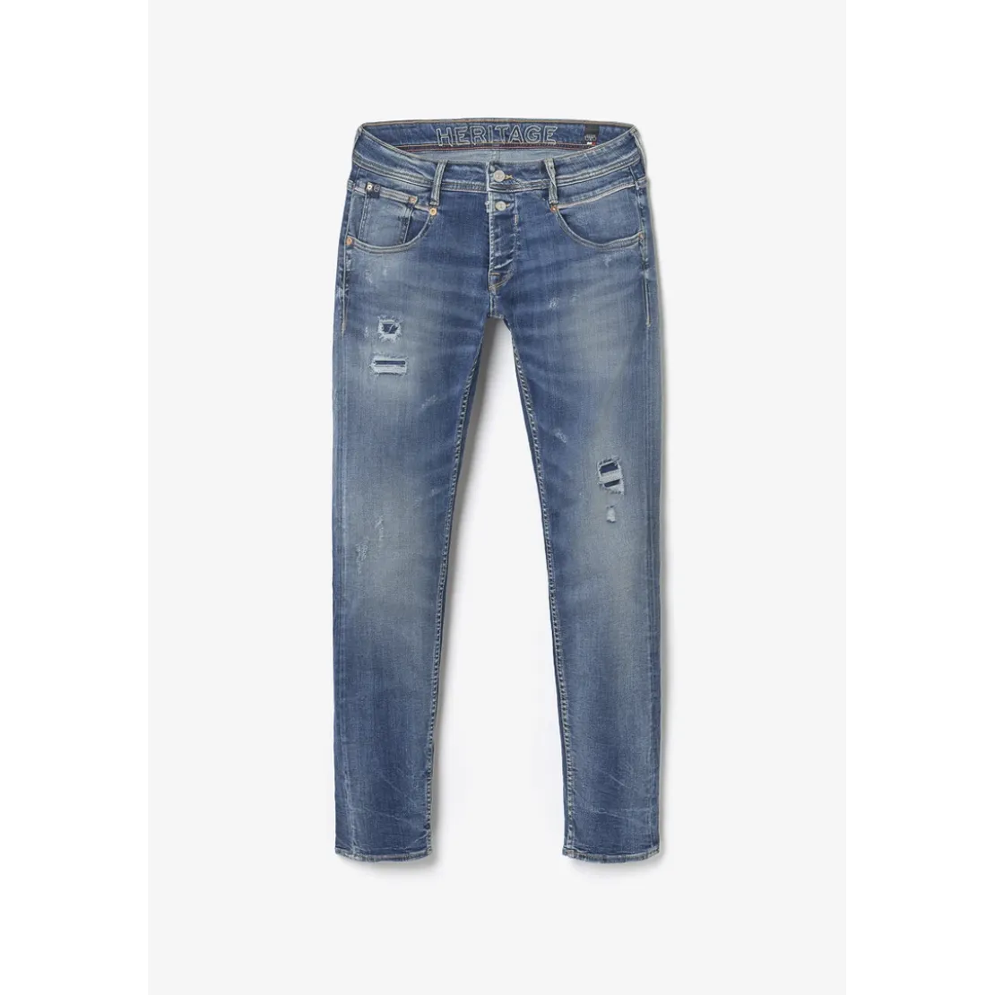 Le Temps des CerisesJeans regular, droit 800/12, longueur 33 bleu en coton Ezra