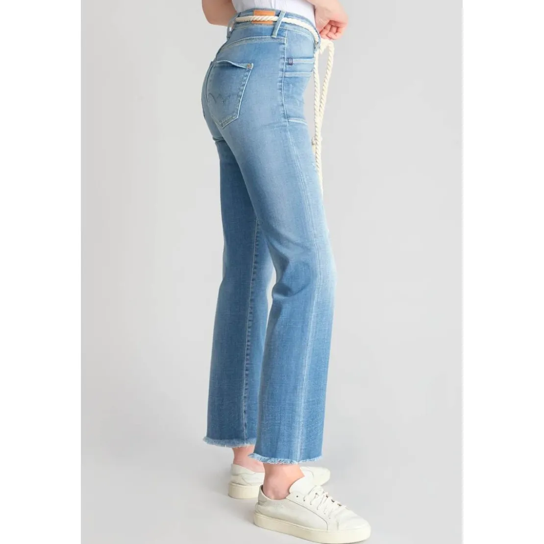 Le Temps des CerisesJeans regular, droit pricilia, 7/8ème bleu Fleur