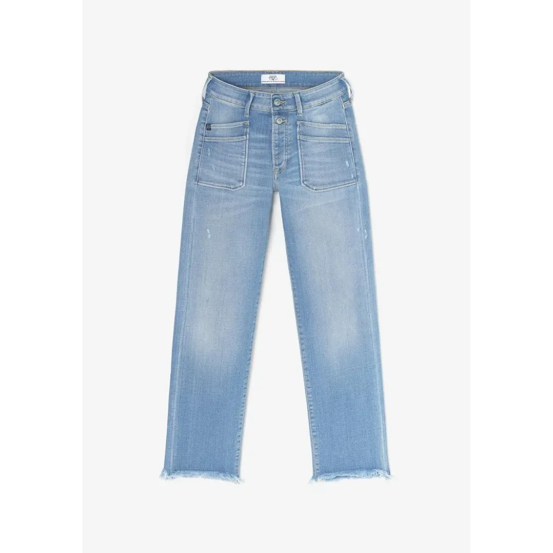 Le Temps des CerisesJeans regular, droit pricilia, 7/8ème bleu Fleur