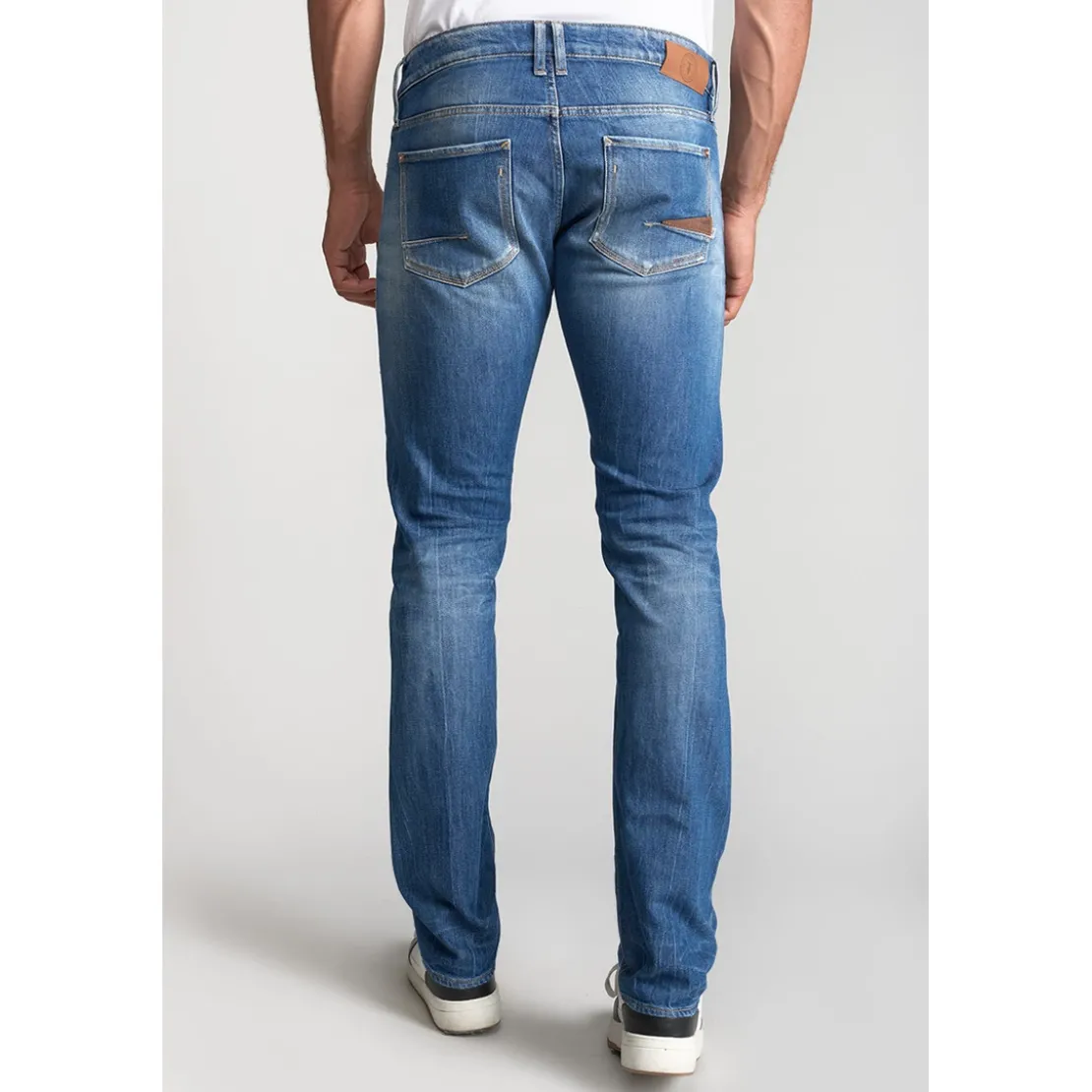 Le Temps des CerisesJeans regular Pazy 800/12, longueur 34 bleu en coton