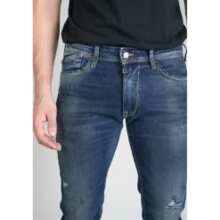 Le Temps des CerisesJeans regular, droit 700/17, longueur 34 bleu en coton