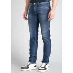 Le Temps des CerisesJeans regular, droit 700/17, longueur 34 bleu en coton