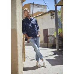 Le Temps des CerisesJeans regular, droit 700/17 relax, longueur 34 bleu en coton Kai