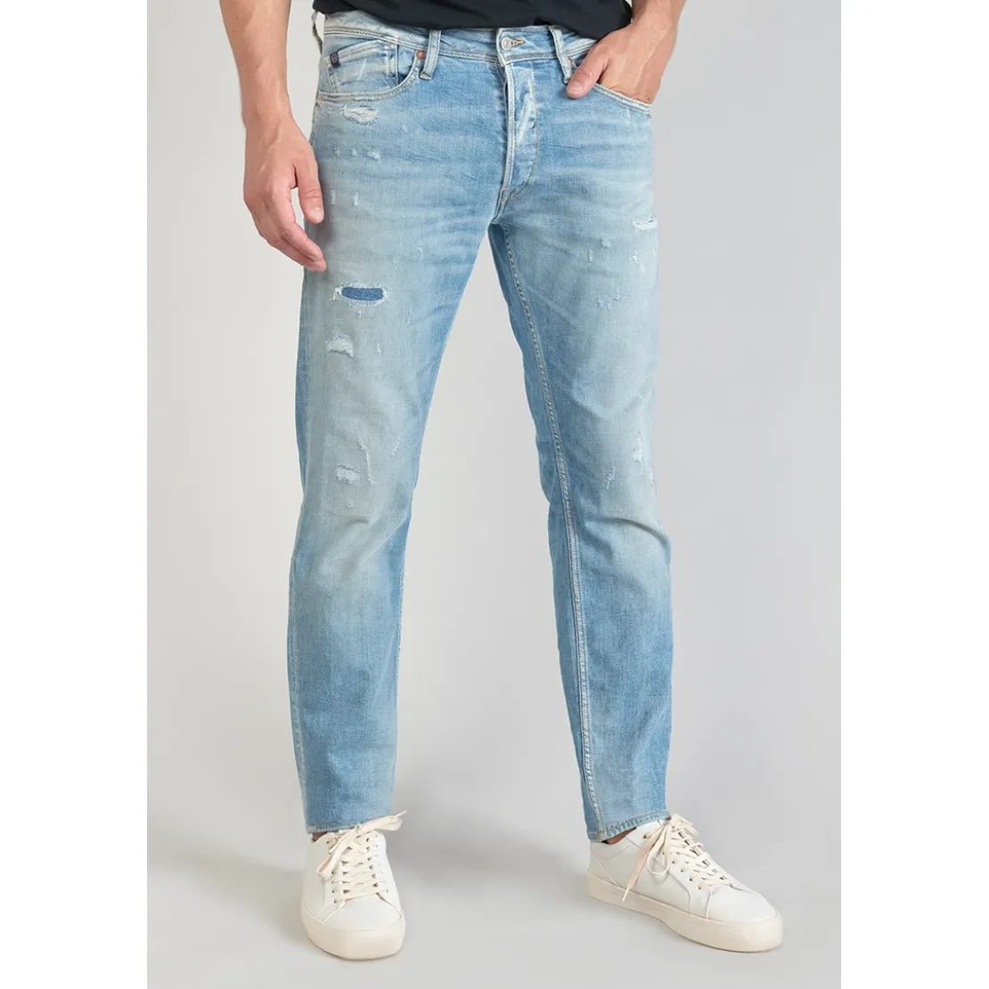 Le Temps des CerisesJeans regular, droit 700/17 relax, longueur 34 bleu en coton Kai