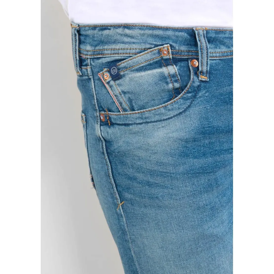 Le Temps des CerisesJeans regular, droit 800/60 loose, longueur 34 bleu en coton Alex