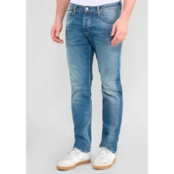 Le Temps des CerisesJeans regular, droit 800/60 loose, longueur 34 bleu en coton Alex
