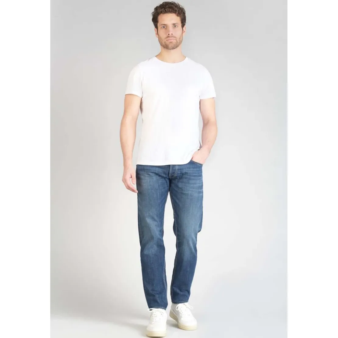 Le Temps des CerisesJeans regular, droit 700/17 relax, longueur 34 bleu en coton Sam