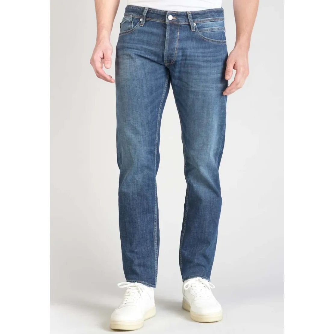 Le Temps des CerisesJeans regular, droit 700/17 relax, longueur 34 bleu en coton Sam