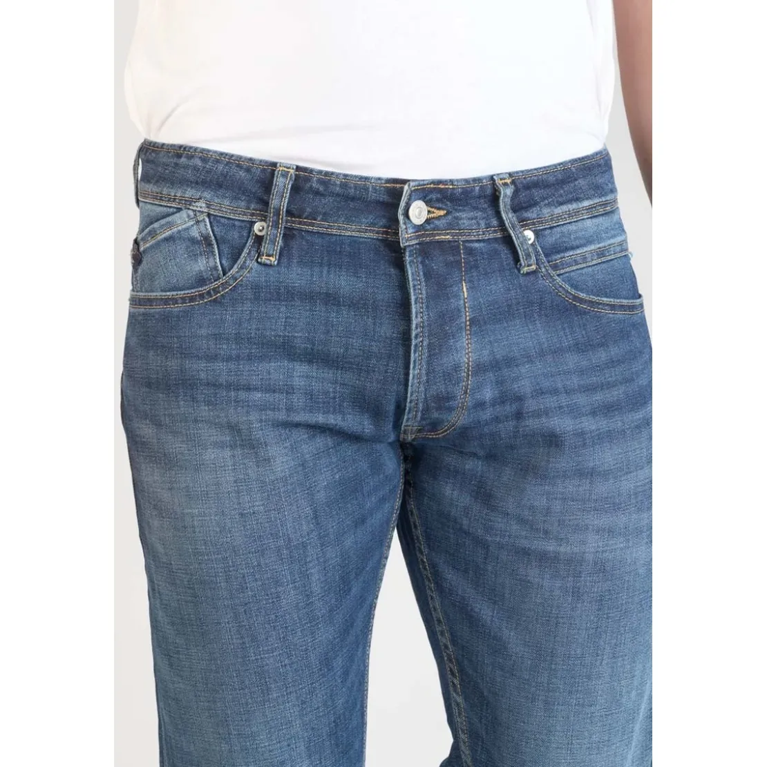 Le Temps des CerisesJeans regular, droit 700/17 relax, longueur 34 bleu en coton Sam