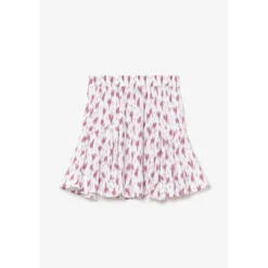 Le Temps des CerisesJupe fille, evasée, patineuse MARLIGI rose en viscose
