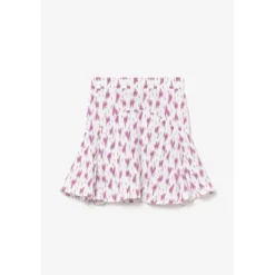 Le Temps des CerisesJupe fille, evasée, patineuse MARLIGI rose en viscose