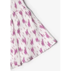 Le Temps des CerisesJupe fille, evasée, patineuse MARLIGI rose en viscose