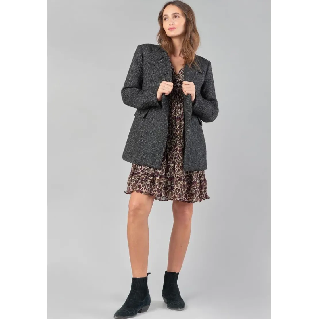 Le Temps des CerisesManteau CAPUCIN - Noir