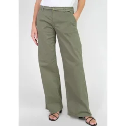 Le Temps des CerisesPantalon flare TAHIS kaki Lola