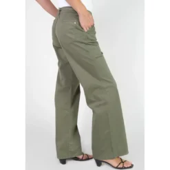 Le Temps des CerisesPantalon flare TAHIS kaki Lola