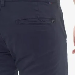 Le Temps des CerisesPantalon chino slim Jas marine blanc en coton